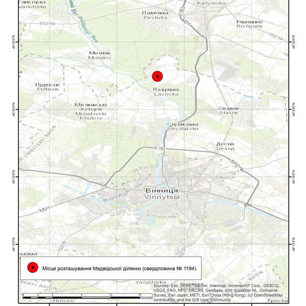 Медвідська ділянка (свердловина № 1194) оглядова карта.jpg