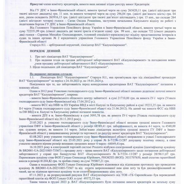 Протокол засідання комітету кредиторів ВАТ Калушхімремонт від 19.01.24.pdf
